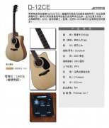 法丽达D-12CE吉他